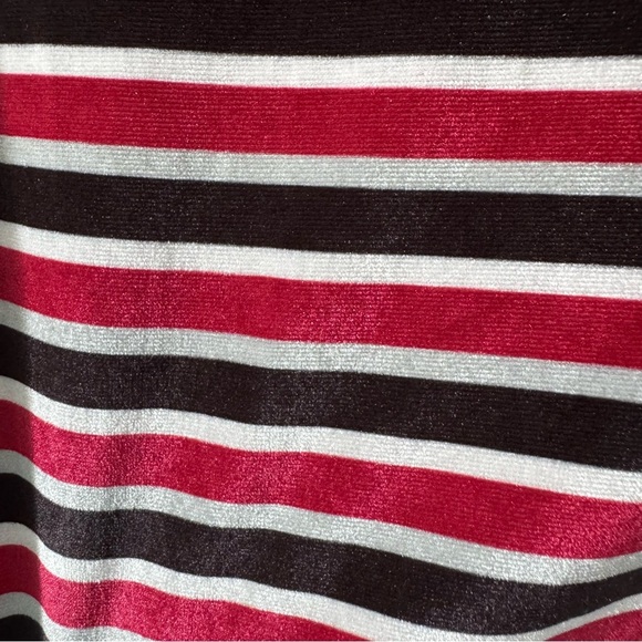 TheRagged Priest TROUBLE Striped Mock Neck Long Sleeve XS velvety streetwear - Picture 5 of 9